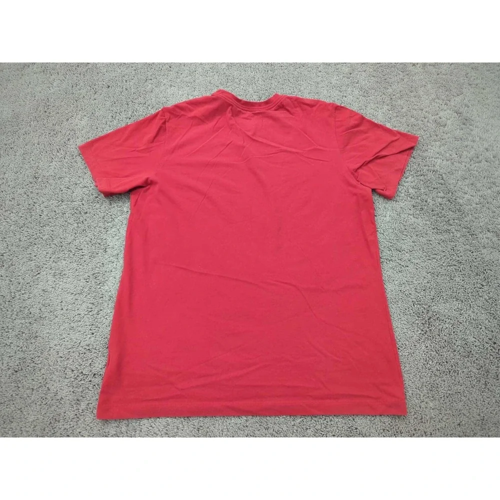The Nike Tee T Shirt  Mens Large Red Dri-Fit BEAST Swoosh‎ Athletic Performance
